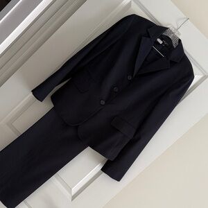 Nine West Navy pinstripes Women's Pantsuit